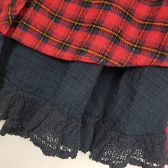 BDG Flannel Peplum Shacket/Shirt - Picture 4 of 7